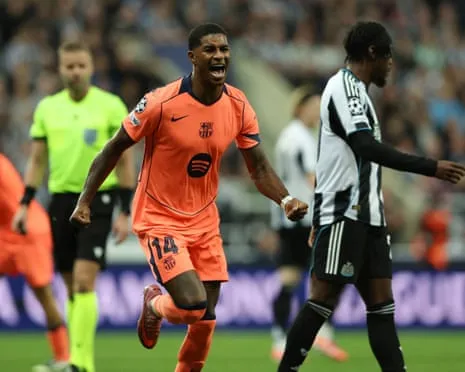 Marcus Rashford's Brace Silences The Magpies' Party and Seals Barcelona's Victory